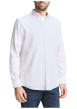 Thumbnail Chemise blanche uni avec un col boutonné et des manches longues - Image 3