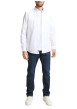 Thumbnail Chemise blanche uni avec un col boutonné et des manches longues - Image 5