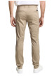 Thumbnail Pantalon chino en coton beige avec une coupe slim et une taille intermédiaire - Image 3