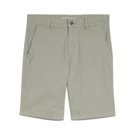 Short Chino en coton kaki avec une coupe...