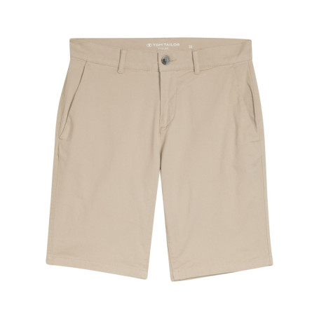 Short Chino en coton beige avec une coupe...