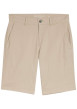 Thumbnail Short Chino en coton beige avec une coupe ajustée et une taille intermédiaire