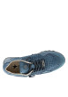 Thumbnail Baskets running en cuir indigo à talon plat avec des aérations sur le pourtour - Image 4