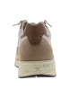 Thumbnail Baskets running en cuir taupe avec des motifs sur la semelle et des lacets ronds - Image 6