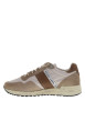 Thumbnail Baskets running en cuir taupe avec des motifs sur la semelle et des lacets ronds - Image 2