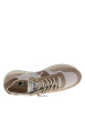 Thumbnail Baskets running en cuir taupe avec des motifs sur la semelle et des lacets ronds - Image 4