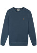 Thumbnail Sweat bleu uni avec une coupe droite et des manches longues