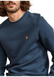 Thumbnail Sweat bleu uni avec une coupe droite et des manches longues - Image 5