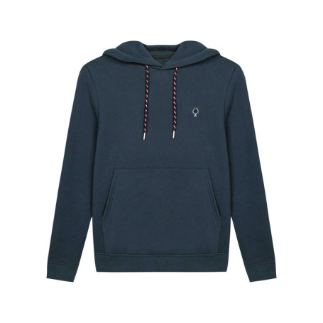 Sweat bleu marine uni avec une coupe droite et...