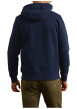 Thumbnail Sweat bleu marine uni avec une coupe droite et un col à capuche - Image 4