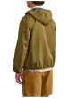 Thumbnail Veste imperméable kaki unie avec une coupe droite et un col à capuche - Image 5