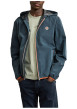 Thumbnail Veste imperméable marine unie avec une coupe droite et un col à capuche - Image 3