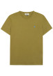 Thumbnail T-shirt en coton kaki uni avec une coupe droite et un col rond