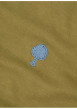 Thumbnail T-shirt en coton kaki uni avec une coupe droite et un col rond - Image 2