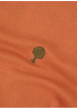 Thumbnail T-shirt en coton orange uni avec une coupe droite et un col rond - Image 2