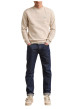 Thumbnail Sweat écru uni avec une coupe droite et des manches longues - Image 5