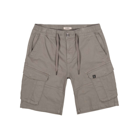 Short cargo en coton taupe uni avec une coupe...
