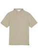 Thumbnail Polo beige uni avec une coupe droite et des manches courtes