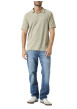 Thumbnail Polo beige uni avec une coupe droite et des manches courtes - Image 3