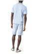 Thumbnail Polo en coton bleu ciel uni avec une coupe droite et un col à revers - Image 4