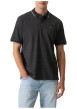 Thumbnail Polo en coton bleu marine uni avec une coupe droite et un col à revers - Image 2