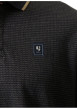 Thumbnail Polo en coton bleu marine uni avec une coupe droite et un col à revers - Image 5