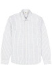 Thumbnail Chemise en coton blanche à motifs imprimés avec une coupe droite