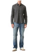 Thumbnail Chemise en coton bleu marine à motifs imprimés avec une coupe droite - Image 5