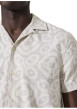 Thumbnail Chemise en coton beige à motifs abstraits imprimés avec une coupe droite - Image 5