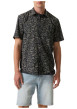 Thumbnail Chemise en coton bleu marine à imprimé floral avec une coupe droite - Image 3