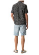 Thumbnail Chemise en coton bleu marine à imprimé floral avec une coupe droite - Image 4