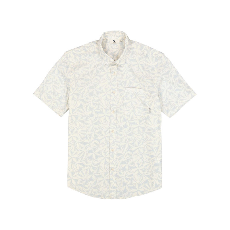 Garcia - Chemise En Coton écrue à Imprimé Floral Avec Une Coupe Droite - Beige