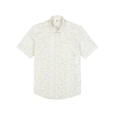 Chemise en coton écrue à imprimé floral avec...