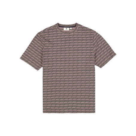 T-shirt kaki structuré à motifs avec une coupe...