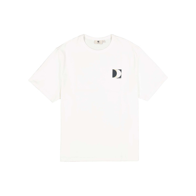 Garcia - T-shirt En Coton Blanc Uni Avec Logo Imprimé Et Une Coupe Droite - Blanc Garcia - T-shirt En Coton Blanc Uni Avec Logo Imprimé Et Une Coupe Droite - Blanc