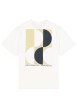 Thumbnail T-shirt en coton blanc uni avec logo imprimé et une coupe droite - Image 2