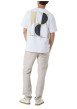 Thumbnail T-shirt en coton blanc uni avec logo imprimé et une coupe droite - Image 5