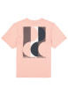 Thumbnail T-shirt en coton rose uni avec logo imprimé et une coupe droite - Image 2