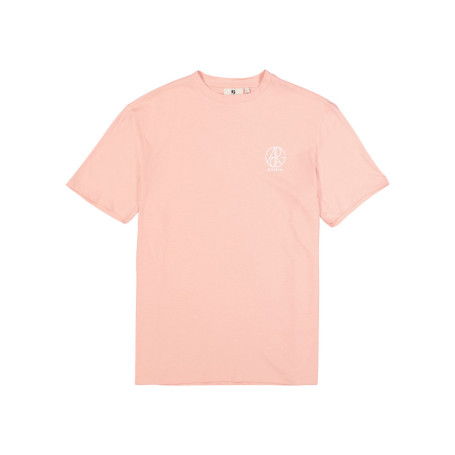 T-shirt en coton rose uni pourvu d'un logo...