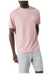 Thumbnail T-shirt en coton rose uni pourvu d'un logo imprimé et d'un col rond - Image 4