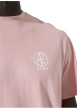 Thumbnail T-shirt en coton rose uni pourvu d'un logo imprimé et d'un col rond - Image 5
