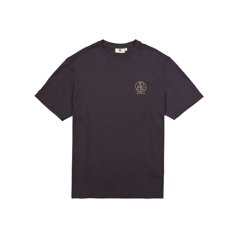 Garcia - T-shirt En Coton Marine Uni Avec Logo Imprimé Et Un Col Rond - Bleu Foncé Garcia - T-shirt En Coton Marine Uni Avec Logo Imprimé Et Un Col Rond - Bleu Foncé