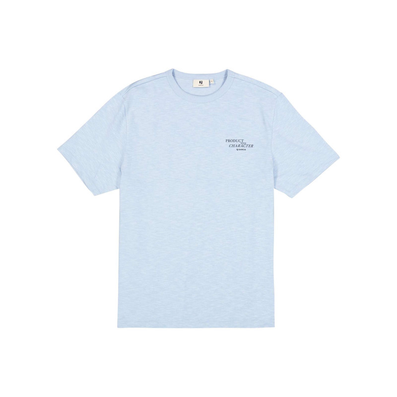 Garcia - T-shirt En Coton Bleu Ciel Imprimé Avec Une Coupe Droite Et Un Col Rond - Bleu Clair Garcia - T-shirt En Coton Bleu Ciel Imprimé Avec Une Coupe Droite Et Un Col Rond - Bleu Clair