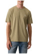 Thumbnail T-shirt en coton kaki imprimé avec une coupe droite et un col rond - Image 3