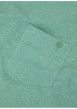 Thumbnail T-shirt en coton vert uni avec une coupe droite et un col rond - Image 2