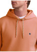 Thumbnail Sweat à capuche brique uni avec une coupe droite et un logo brodé - Image 5