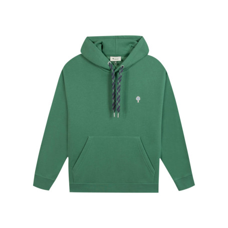 Sweat vert uni avec une coupe droite et des...