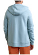 Thumbnail Sweat zippé ciel uni avec une coupe droite et un col à capuche - Image 4