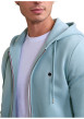 Thumbnail Sweat zippé ciel uni avec une coupe droite et un col à capuche - Image 5