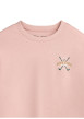 Thumbnail T-shirt en coton rose imprimé à coupe droite pourvu d'un col rond - Image 3